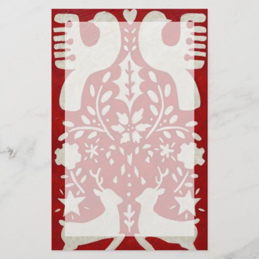 Kerstfeest Joy I Briefpapier (Voorkant)