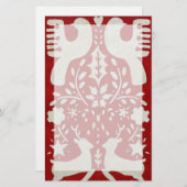 Kerstfeest Joy I Briefpapier (Voorkant / Achterkant)