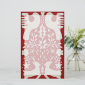 Kerstfeest Joy I Briefpapier (Staand voorkant)