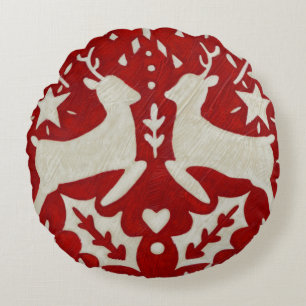 Kerstfeest Joy I Rond Kussen