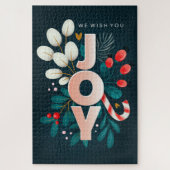 Kerstfeest Joy Jigzaag Puzzle Legpuzzel (Verticaal)