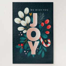 Kerstfeest Joy Jigzaag Puzzle Legpuzzel