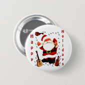 Kerstfeest Joy_ Ronde Button 5,7 Cm (Voorkant /achterkant)