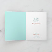 Kerstfeest Joy Skiing Afbeelding Kaart (Binnen)