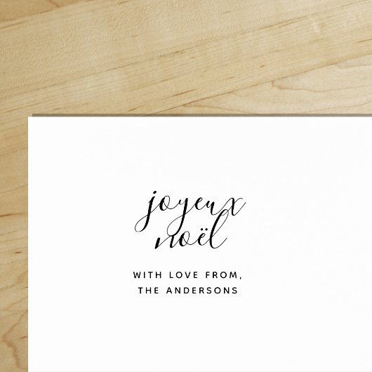 Kerstfeest Joyeux Noel met liefde van Rubberstempel