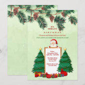 kerstfeest kaart (Voorkant / Achterkant)