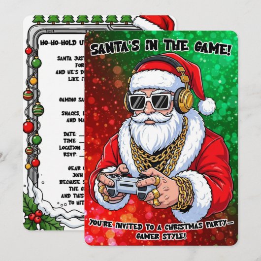 Kerstfeest Kaart (Voorkant / Achterkant)