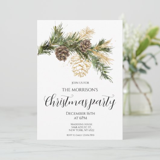 kerstfeest kaart (Staand voorkant)