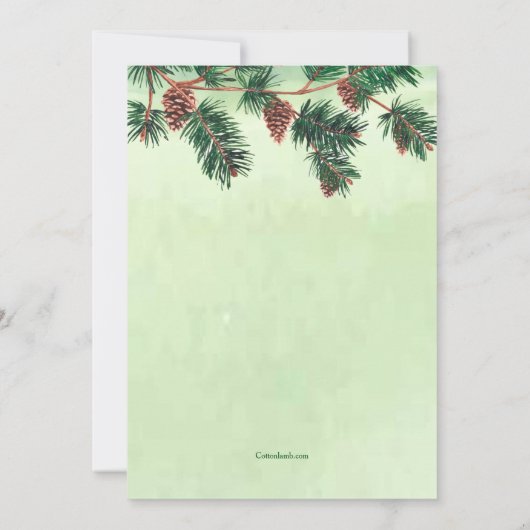 kerstfeest kaart (Achterkant)