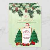 kerstfeest kaart (Voorkant / Achterkant)