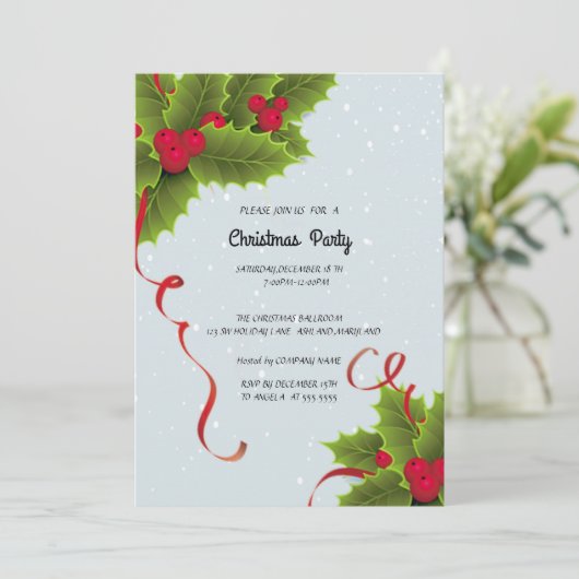 kerstfeest kaart (Staand voorkant)