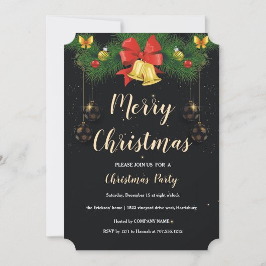 kerstfeest kaart (Voorkant)