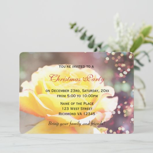 kerstfeest kaart (Staand voorkant)