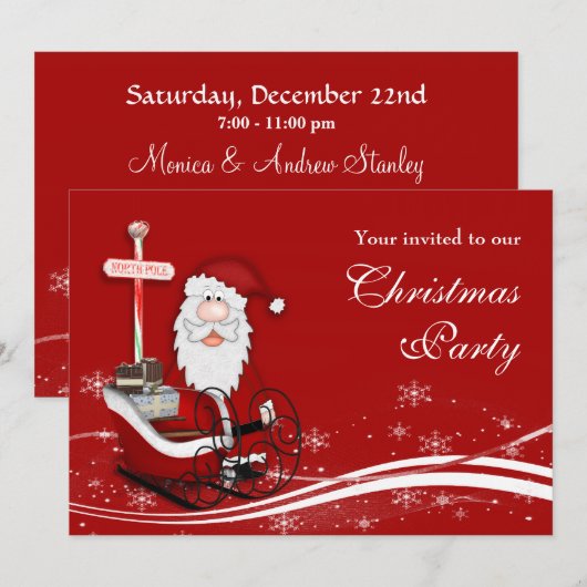 Kerstfeest Kaart (Voorkant / Achterkant)