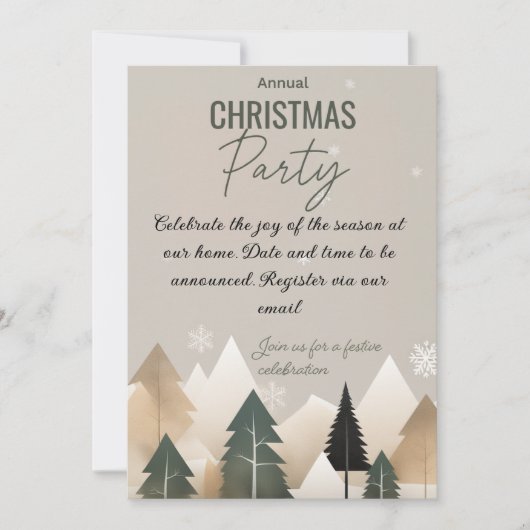 kerstfeest kaart (Voorkant)