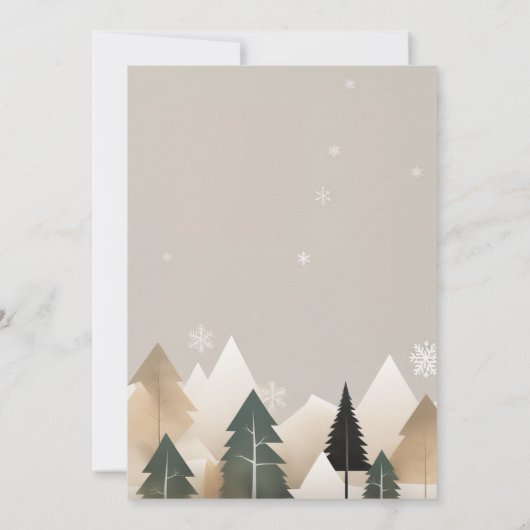 kerstfeest kaart (Achterkant)