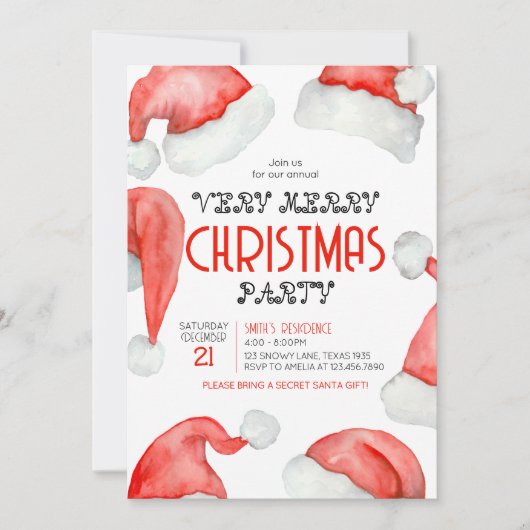 Kerstfeest Kaart (Voorkant)