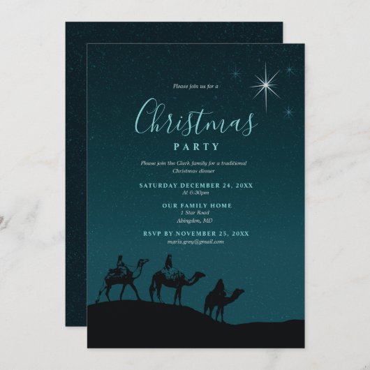 Kerstfeest Kaart (Voorkant / Achterkant)