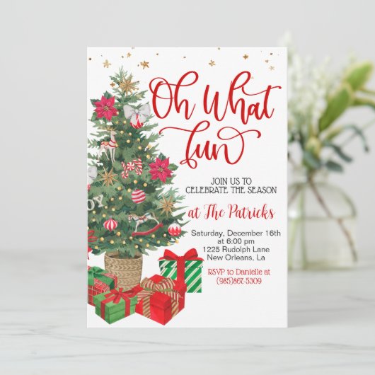 kerstfeest kaart (Staand voorkant)