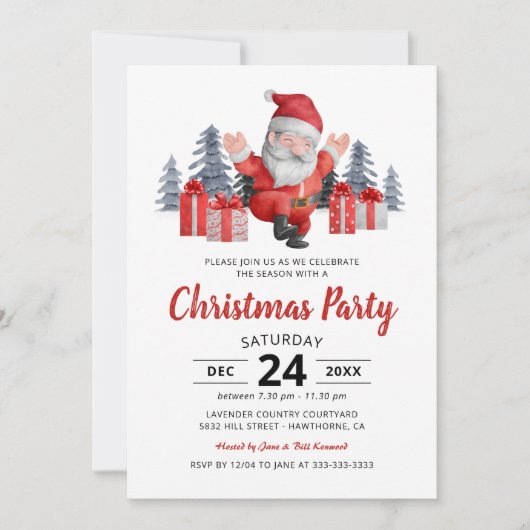 kerstfeest kaart (Voorkant)