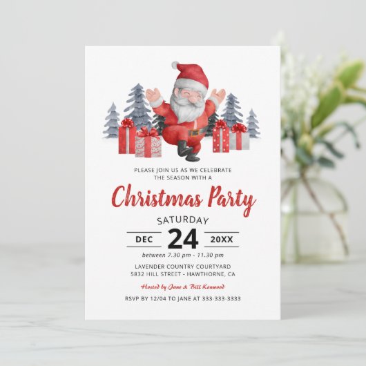 kerstfeest kaart (Staand voorkant)