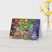 Kerstfeest Kaart (Gele Bloem)