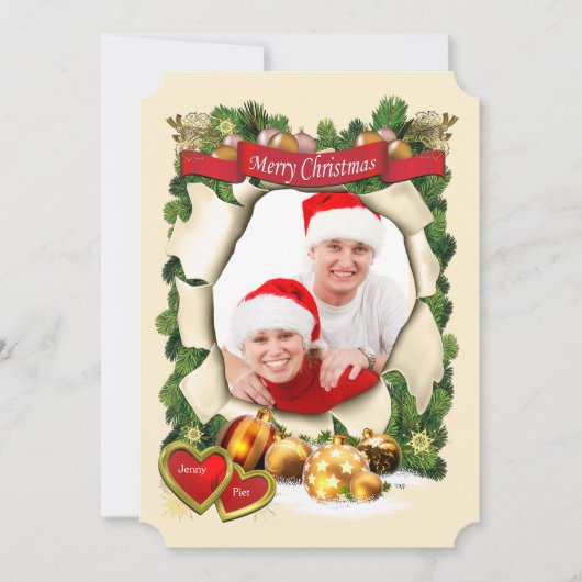 kerstfeest kaart (Voorkant)