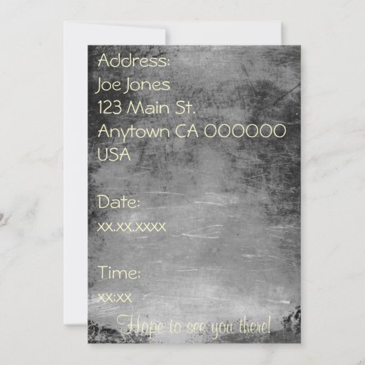 kerstfeest kaart (Achterkant)