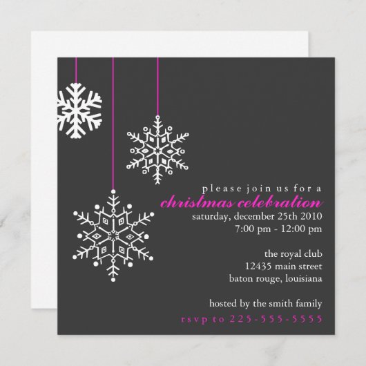 kerstfeest kaart (Voorkant / Achterkant)