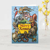 Kerstfeest Kaart (Gele Bloem)