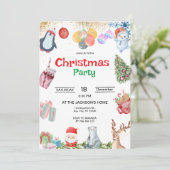 kerstfeest kaart (Staand voorkant)