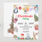 kerstfeest kaart (Voorkant / Achterkant)