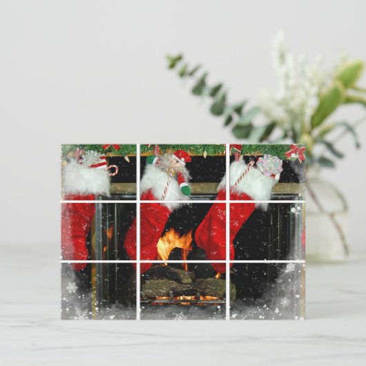 kerstfeest kaart (Staand voorkant)