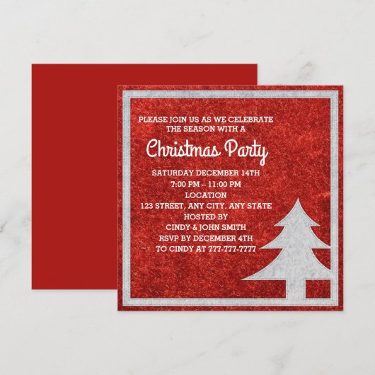 kerstfeest kaart (Voorkant / Achterkant)