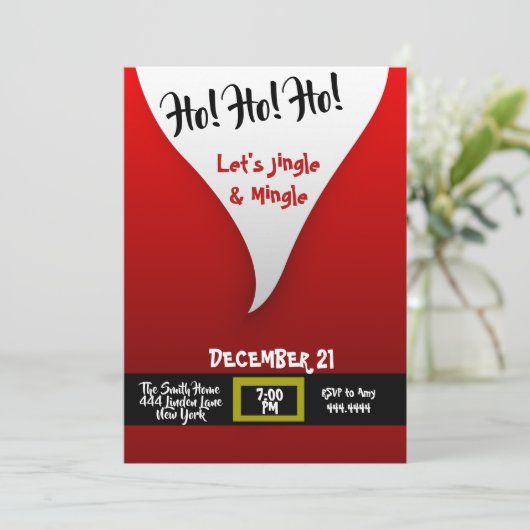 kerstfeest kaart (Staand voorkant)