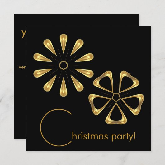 kerstfeest kaart (Voorkant / Achterkant)