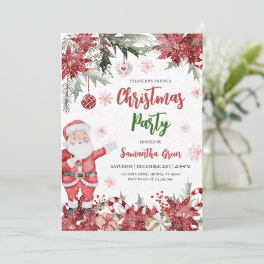 kerstfeest kaart (Staand voorkant)