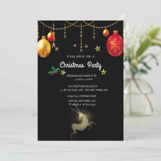 kerstfeest kaart (Staand voorkant)