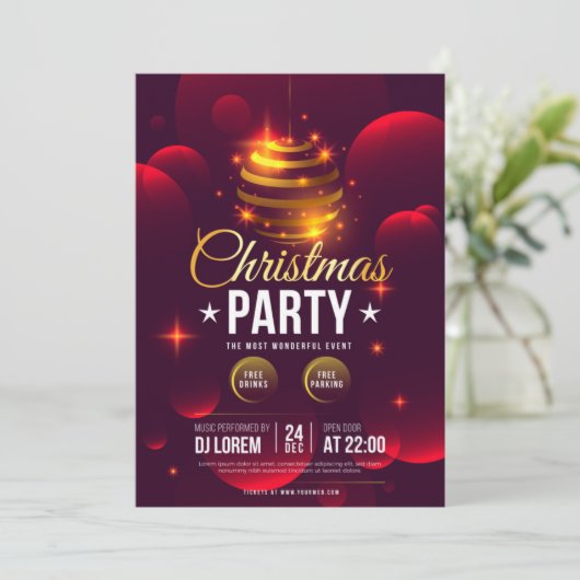 kerstfeest kaart (Staand voorkant)