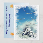 kerstfeest kaart (Voorkant / Achterkant)