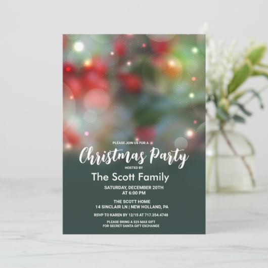 kerstfeest kaart (Staand voorkant)