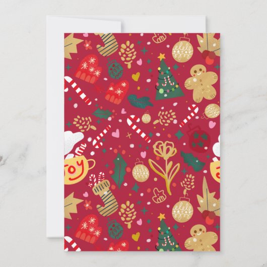 kerstfeest kaart (Achterkant)