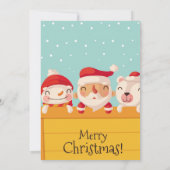 kerstfeest kaart (Achterkant)