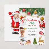 kerstfeest kaart (Voorkant / Achterkant)