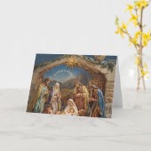 Kerstfeest Kaart - Een kind wordt geboren (Gele Bloem)