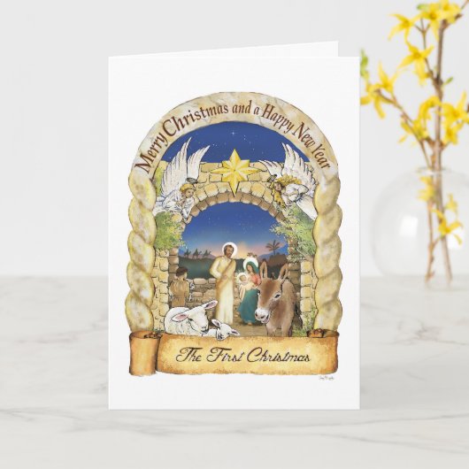 Kerstfeest Kaart, Kunstenaar Kaart (Gele Bloem)