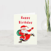 Kerstfeest Kaart Sinterklaas met Cadeau (Voorkant)