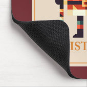 Kerstfeest Kaart van de Kerstman met snoepriet Muismat (Hoek)