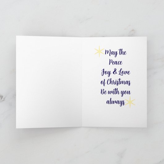 Kerstfeest Kaart van het Glas in lood (Binnen)