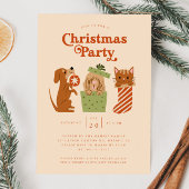 Kerstfeest Kat Hond Geel Kaart